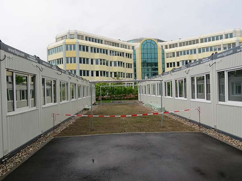 Asylbewerberunterkunft Aschheim von außen Foto: Asylbewerberunterkunft Aschheim von außen