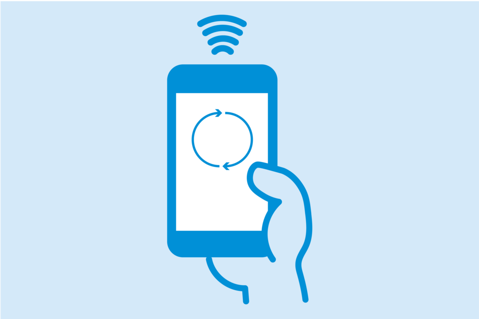 Smartphone als Lesegeräte mit der Ausweis-App nutzen Illustration: Smartphone als Lesegeräte mit der Ausweis-App nutzen