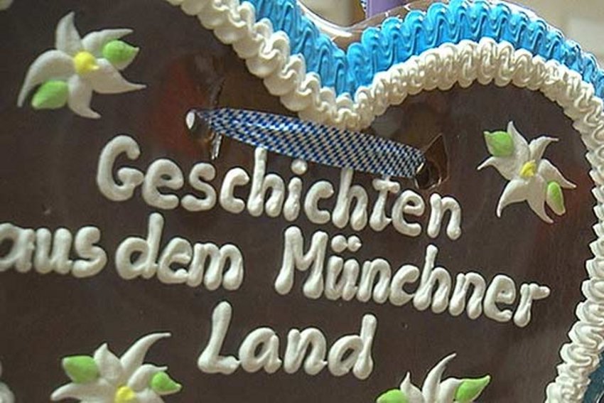 Lebkuchenherz "Geschichten aus dem Münchner Land" Foto: Lebkuchenherz "Geschichten aus dem Münchner Land"