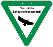 Schild Geschützter Landschaftsbestandteil Schild: Geschützter Landschaftsbestandteil